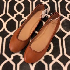 Camel {imitation leather} Flats *NWT
